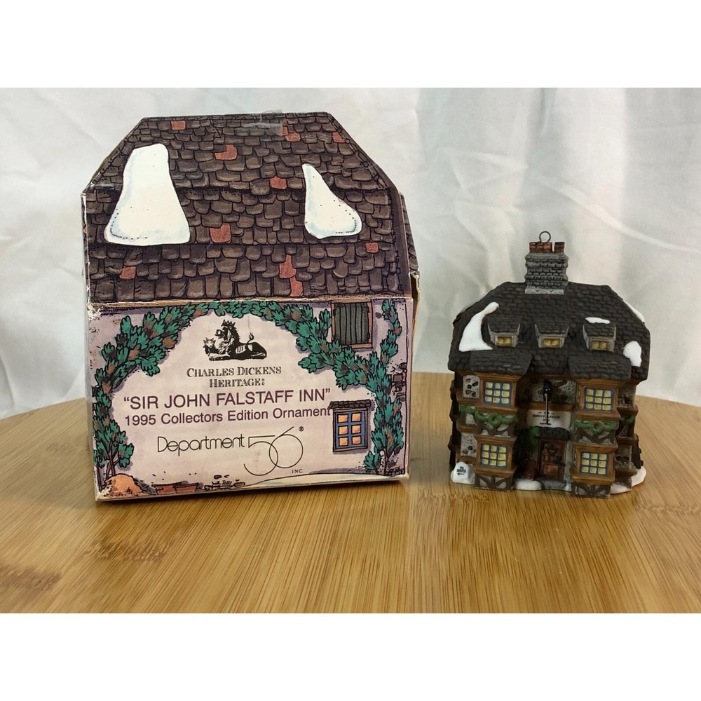 Dept. 56‎ Dickens Heritage Village Series Sir John Falstaff Inn 1995 Ornament